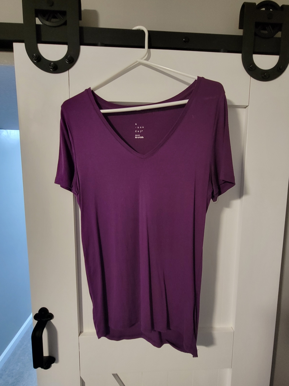 a new day Women's V-Neck Tee in Purple